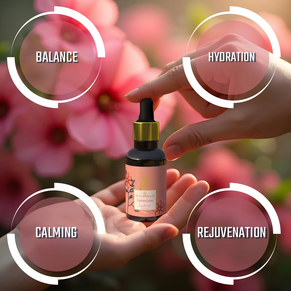 RBV B2B Atharva Geranium Essential Oil (15ml)-12 Pcs.